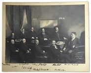 Theodore Roosevelt Signed Cabinet Photo Measuring 23" x 19" -- Roosevelt Signs the Photo, Along With Nine Members of His Cabinet, Including William Taft -- With University Archives COA